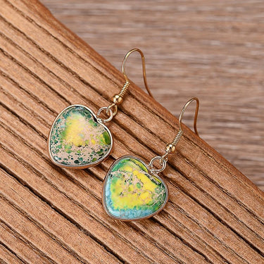 Transcendental Love Jasper Teardrop Earrings-Your Soul Place